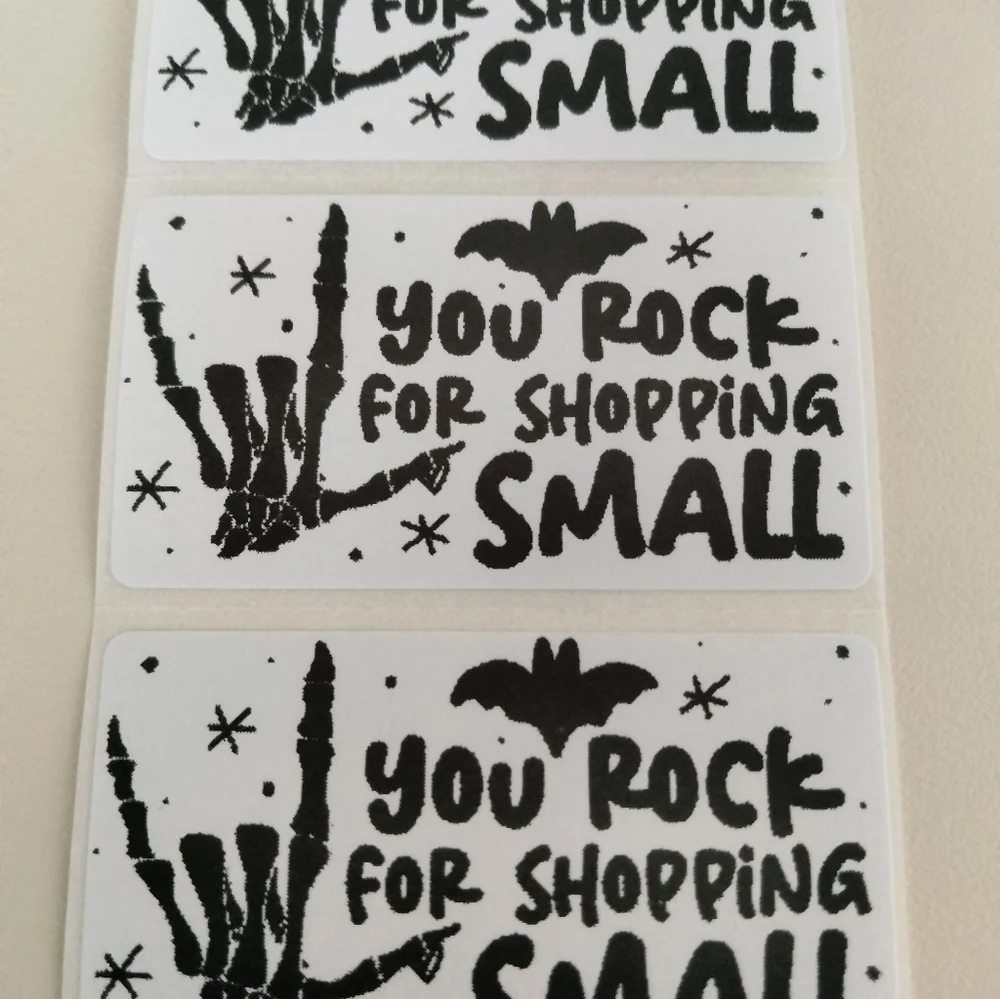 💙100 Halloween Shop- Shipping Labels Thermal Packaging Stickers 2.25